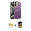 MARSİLYAN™- iPhone 11 Kılıf Zirve Modern Prime - Siyah Buffer Cam Ekran Koruyucu + Rainbow Kamera Lens Koruma Cam - KI