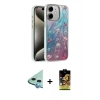 MARSİLYAN™- iPhone 11 Kılıf Zirve Modern Prime - Siyah Buffer Cam Ekran Koruyucu + Raze Metal Kamera Lens - MI