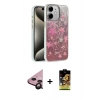 MARSİLYAN™- iPhone 11 Kılıf Zirve Modern Prime - Siyah Buffer Cam Ekran Koruyucu + Raze Metal Kamera Lens - SH