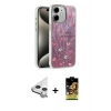 MARSİLYAN™- iPhone 11 Kılıf Zirve Modern Prime - Siyah Buffer Cam Ekran Koruyucu + Raze Metal Kamera Lens - GS