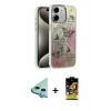 MARSİLYAN™- iPhone 11 Kılıf Zirve Modern Prime - Siyah Buffer Cam Ekran Koruyucu + Raze Metal Kamera Lens - MI