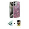 MARSİLYAN™- iPhone 11 Kılıf Zirve Modern Prime - Siyah Buffer Cam Ekran Koruyucu + Raze Metal Kamera Lens - MI