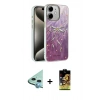 MARSİLYAN™- iPhone 11 Kılıf Zirve Modern Prime - Siyah Buffer Cam Ekran Koruyucu + Raze Metal Kamera Lens - MI