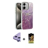 MARSİLYAN™- iPhone 11 Kılıf Zirve Modern Prime - Siyah Buffer Cam Ekran Koruyucu + Raze Metal Kamera Lens - MR