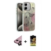 MARSİLYAN™- iPhone 11 Kılıf Zirve Modern Prime - Siyah Buffer Cam Ekran Koruyucu + Raze Metal Kamera Lens - SH