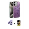 MARSİLYAN™- iPhone 11 Kılıf Zirve Modern Prime - Siyah Buffer Cam Ekran Koruyucu + Raze Metal Kamera Lens - MR