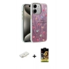 MARSİLYAN™- iPhone 11 Kılıf Zirve Modern Prime - Siyah Buffer Cam Ekran Koruyucu + Renkli Kamera Lens Koruma Cam - SI