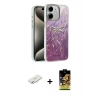 MARSİLYAN™- iPhone 11 Kılıf Zirve Modern Prime - Siyah Buffer Cam Ekran Koruyucu + Renkli Kamera Lens Koruma Cam - SI