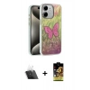 MARSİLYAN™- iPhone 11 Kılıf Zirve Modern Prime - Siyah Buffer Cam Ekran Koruyucu + Şeffaf Kamera Lens Koruma Cam