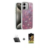 MARSİLYAN™- iPhone 11 Kılıf Zirve Modern Prime - Siyah Buffer Cam Ekran Koruyucu + Şeffaf Kamera Lens Koruma Cam