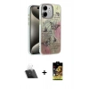 MARSİLYAN™- iPhone 11 Kılıf Zirve Modern Prime - Siyah Buffer Cam Ekran Koruyucu + Şeffaf Kamera Lens Koruma Cam