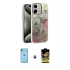 MARSİLYAN™- iPhone 11 Kılıf Zirve Modern Prime - Siyah Buffer Cam Ekran Koruyucu + Yeşil Neon Fosforlu Kamera Lens