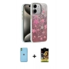 MARSİLYAN™- iPhone 11 Kılıf Zirve Modern Prime - Siyah Buffer Cam Ekran Koruyucu + Yeşil Neon Fosforlu Kamera Lens