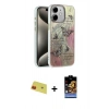 MARSİLYAN™- iPhone 11 Kılıf Zirve Modern Prime - Siyah Buffer Hayalet Cam Ekran Koruyucu + Rainbow Kamera Lens Koruma Cam - KI