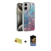 MARSİLYAN™- iPhone 11 Kılıf Zirve Modern Prime - Siyah Buffer Hayalet Cam Ekran Koruyucu + Rainbow Kamera Lens Koruma Cam - KI