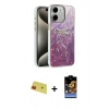MARSİLYAN™- iPhone 11 Kılıf Zirve Modern Prime - Siyah Buffer Hayalet Cam Ekran Koruyucu + Rainbow Kamera Lens Koruma Cam - KI