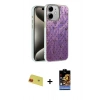 MARSİLYAN™- iPhone 11 Kılıf Zirve Modern Prime - Siyah Buffer Hayalet Cam Ekran Koruyucu + Rainbow Kamera Lens Koruma Cam - KI