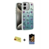 MARSİLYAN™- iPhone 11 Kılıf Zirve Modern Prime - Siyah Buffer Hayalet Cam Ekran Koruyucu + Rainbow Kamera Lens Koruma Cam - KI