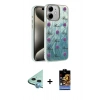 MARSİLYAN™- iPhone 11 Kılıf Zirve Modern Prime - Siyah Buffer Hayalet Cam Ekran Koruyucu + Raze Metal Kamera Lens - MI