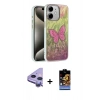 MARSİLYAN™- iPhone 11 Kılıf Zirve Modern Prime - Siyah Buffer Hayalet Cam Ekran Koruyucu + Raze Metal Kamera Lens - MR