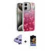 MARSİLYAN™- iPhone 11 Kılıf Zirve Modern Prime - Siyah Buffer Hayalet Cam Ekran Koruyucu + Raze Metal Kamera Lens - MR