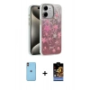 MARSİLYAN™- iPhone 11 Kılıf Zirve Modern Prime - Siyah Buffer Hayalet Cam Ekran Koruyucu + Neon Fosforlu Kamera Lens - TU