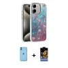 MARSİLYAN™- iPhone 11 Kılıf Zirve Modern Prime - Siyah Buffer Hayalet Cam Ekran Koruyucu + Neon Fosforlu Kamera Lens - MI