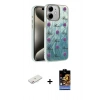 MARSİLYAN™- iPhone 11 Kılıf Zirve Modern Prime - Siyah Buffer Hayalet Cam Ekran Koruyucu + Renkli Kamera Lens Koruma Cam - PE