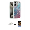 MARSİLYAN™- iPhone 11 Kılıf Zirve Modern Prime - Siyah Buffer Hayalet Cam Ekran Koruyucu + Renkli Kamera Lens Koruma Cam - PE