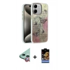 MARSİLYAN™- iPhone 11 Kılıf Zirve Modern Prime - Siyah Buffer Hayalet Cam Ekran Koruyucu + Raze Metal Kamera Lens - KI