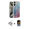 MARSİLYAN™- iPhone 11 Kılıf Zirve Modern Prime - Siyah Buffer Hayalet Cam Ekran Koruyucu + Raze Metal Kamera Lens - GS