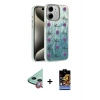 MARSİLYAN™- iPhone 11 Kılıf Zirve Modern Prime - Siyah Buffer Hayalet Cam Ekran Koruyucu + Raze Metal Kamera Lens - KI
