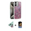 MARSİLYAN™- iPhone 11 Kılıf Zirve Modern Prime - Siyah Buffer Hayalet Cam Ekran Koruyucu + Raze Metal Kamera Lens - KI