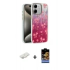 MARSİLYAN™- iPhone 11 Kılıf Zirve Modern Prime - Siyah Buffer Hayalet Cam Ekran Koruyucu + Renkli Kamera Lens Koruma Cam - YL
