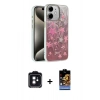 MARSİLYAN™- iPhone 11 Kılıf Zirve Modern Prime - Siyah Buffer Hayalet Cam Ekran Koruyucu + PVD Metal Kamera Lens - SH