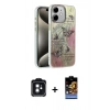 MARSİLYAN™- iPhone 11 Kılıf Zirve Modern Prime - Siyah Buffer Hayalet Cam Ekran Koruyucu + PVD Metal Kamera Lens - SH