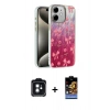 MARSİLYAN™- iPhone 11 Kılıf Zirve Modern Prime - Siyah Buffer Hayalet Cam Ekran Koruyucu + PVD Metal Kamera Lens - SH