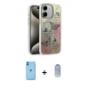 MARSİLYAN™- iPhone 11 Kılıf Zirve Modern Prime - Siyah Joko Magic 5D Cam + Neon Fosforlu Kamera Lens - MI
