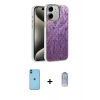 MARSİLYAN™- iPhone 11 Kılıf Zirve Modern Prime - Siyah Joko Magic 5D Cam + Neon Fosforlu Kamera Lens - MI