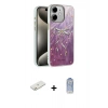 MARSİLYAN™- iPhone 11 Kılıf Zirve Modern Prime - Siyah Joko Magic 5D Cam + Turuncu Renkli Kamera Lens Koruma Cam