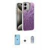 MARSİLYAN™- iPhone 11 Kılıf Zirve Modern Prime - Siyah Joko Magic 5D Cam + Neon Fosforlu Kamera Lens - YL