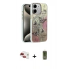 MARSİLYAN™- iPhone 11 Kılıf Zirve Modern Prime - Siyah Joko Magic 5D Hayalet Cam + Kırmızı Pers Alüminyum Kamera Lens