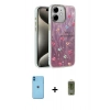 MARSİLYAN™- iPhone 11 Kılıf Zirve Modern Prime - Siyah Joko Magic 5D Hayalet Cam + Neon Fosforlu Kamera Lens - MI