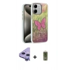 MARSİLYAN™- iPhone 11 Kılıf Zirve Modern Prime - Siyah Joko Magic 5D Hayalet Cam + Raze Metal Kamera Lens - MR
