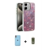 MARSİLYAN™- iPhone 11 Kılıf Zirve Modern Prime - Siyah Joko Magic 5D Hayalet Cam + Neon Fosforlu Kamera Lens - TU
