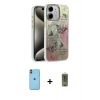 MARSİLYAN™- iPhone 11 Kılıf Zirve Modern Prime - Siyah Joko Magic 5D Hayalet Cam + Neon Fosforlu Kamera Lens - TU