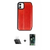MARSİLYAN™- iPhone 11 Kılıf Zirve Yansıma Serisi - Şeffaf 360 Full Body Arka Koruyucu + Kamera Lens Koruma Cam - SF
