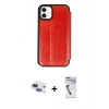 MARSİLYAN™- iPhone 11 Kılıf Zirve Yansıma Serisi - Şeffaf Uv Polymer Nano Ekran Koruyucu + Pers Alüminyum Kamera Lens - LT