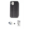 MARSİLYAN™- iPhone 11 Kılıf Zirve Yansıma Serisi - Şeffaf Uv Polymer Nano Ekran Koruyucu + Pers Alüminyum Kamera Lens - LT