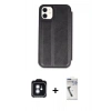 MARSİLYAN™- iPhone 11 Kılıf Zirve Yansıma Serisi - Şeffaf Uv Polymer Nano Ekran Koruyucu + PVD Metal Kamera Lens - MI